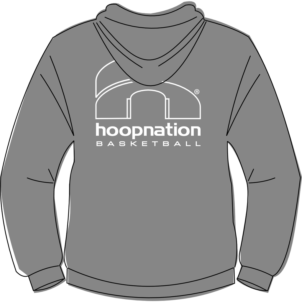 JSC Grey Hoody -  White Print