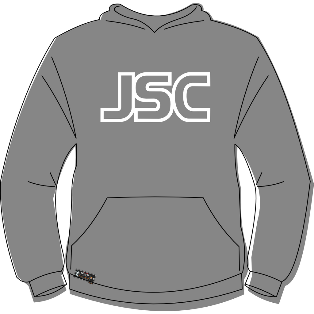 JSC Grey Hoody -  White Print